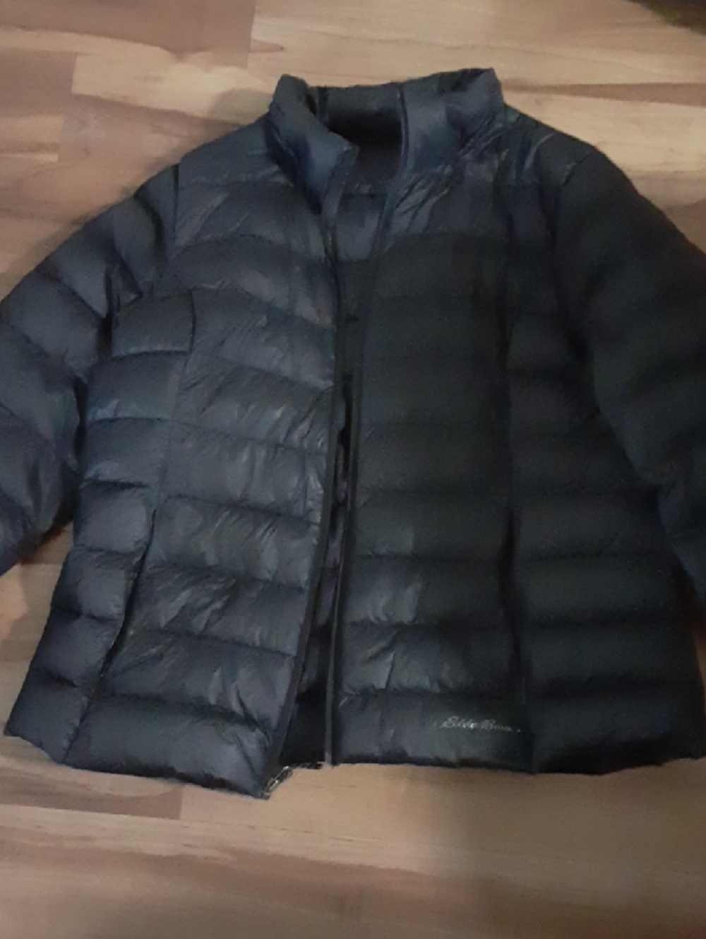 Eddie Bauer Black Lightweight Quilted Down Puffer